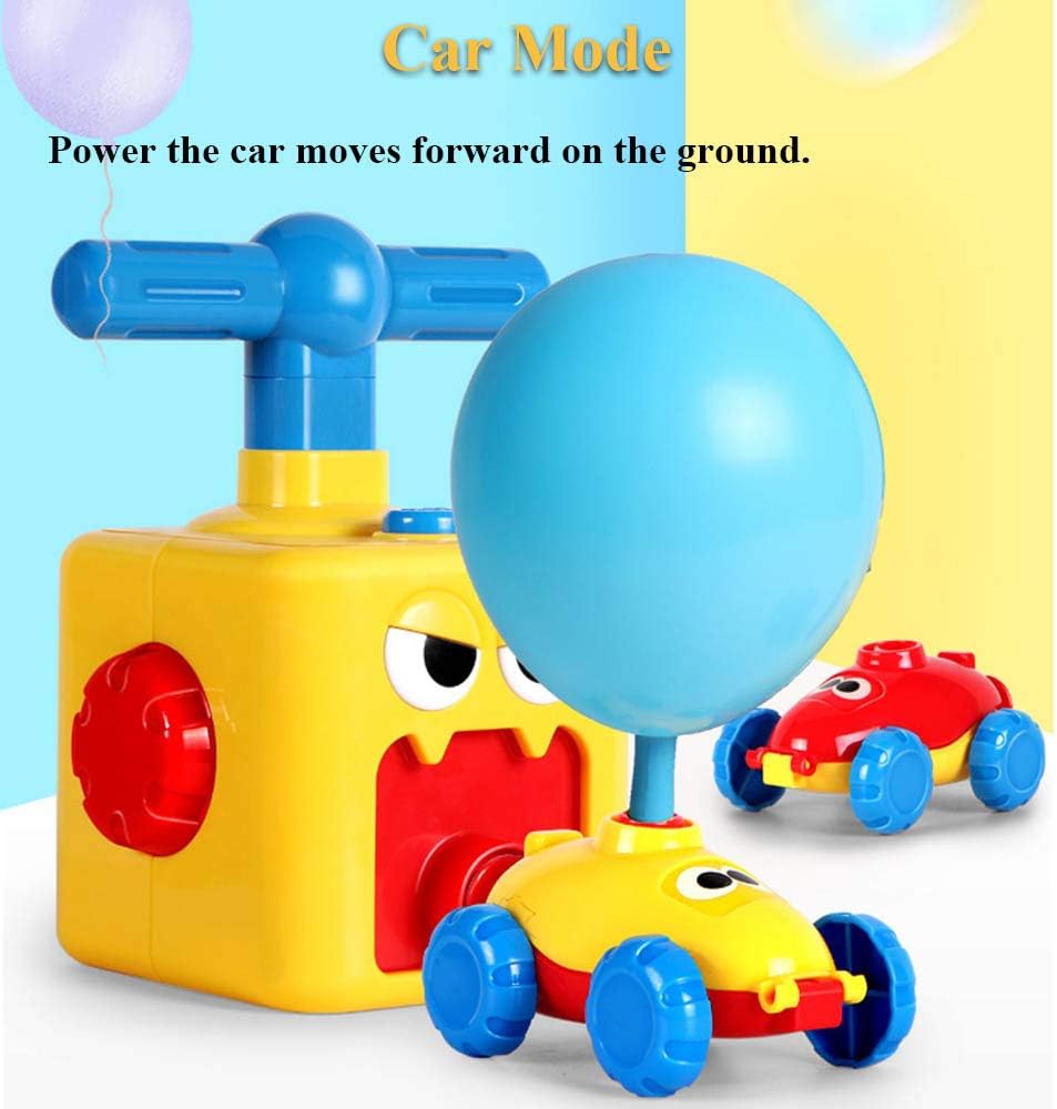 NEXTAKE Juguete de lanzamiento de auto con globo lanzador de globos, torre de lanzamiento mejorada con cohete y astronauta monstruo juguete de