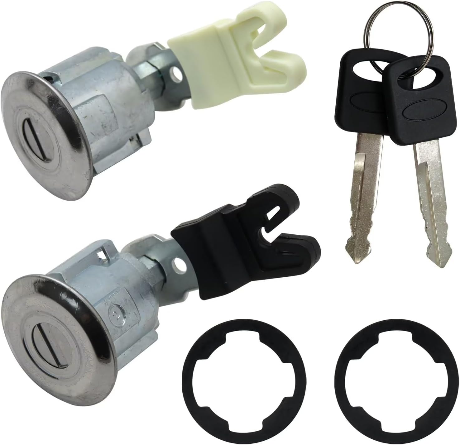 DL140T, DL111 Cerradura de puerta Cilindros y 2llaves XL2Z7821990AC, F87Z7821990BA Reemplazo para 1995-02 Mazda B4000 Truck