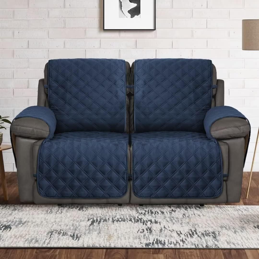TOMORO Funda reclinable antideslizante de gran tamaño, 100% impermeable, acolchada para silla reclinable, protector de muebles con bolsillos, funda