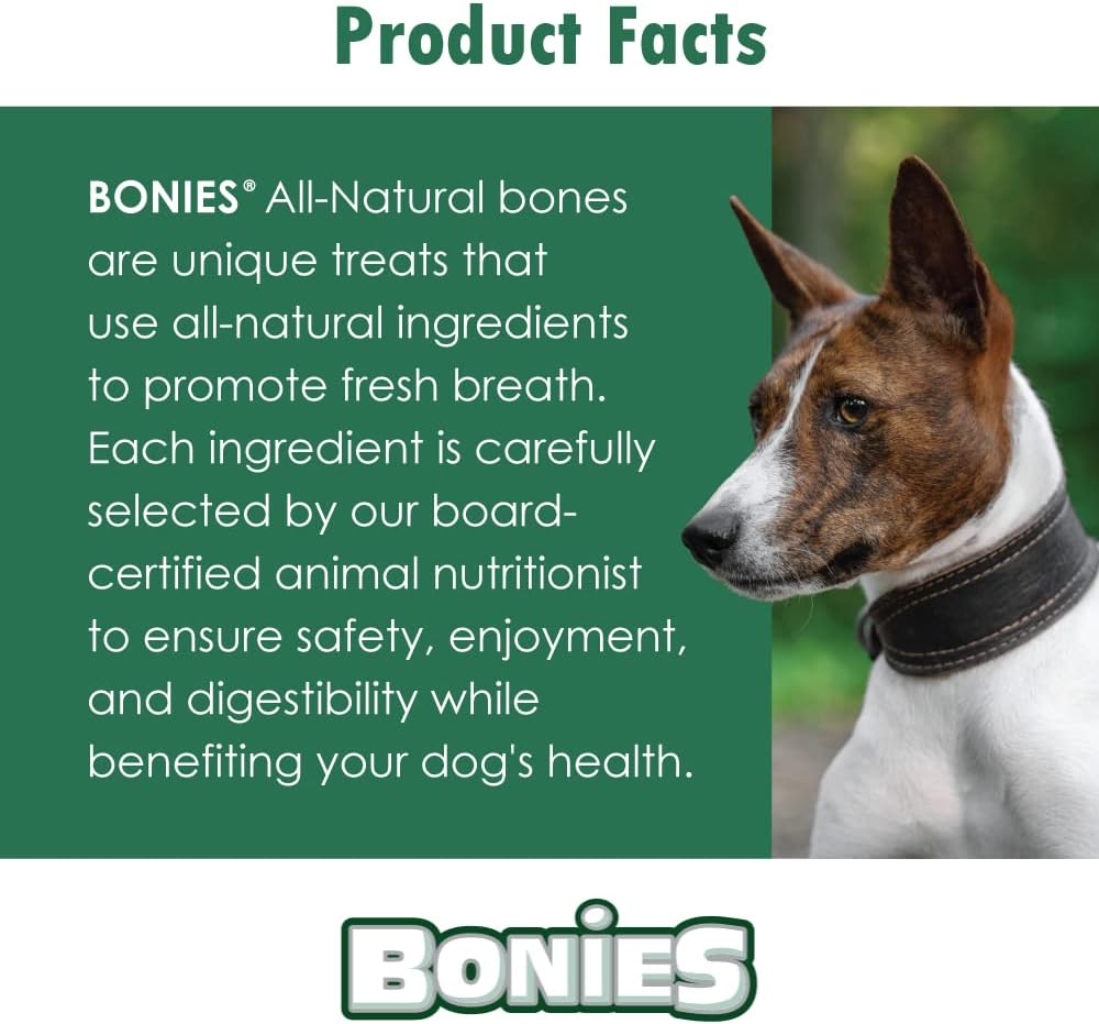 BONIES Natural Dental Bones Multi-Pack Regular (5 Huesos  11.15 oz)