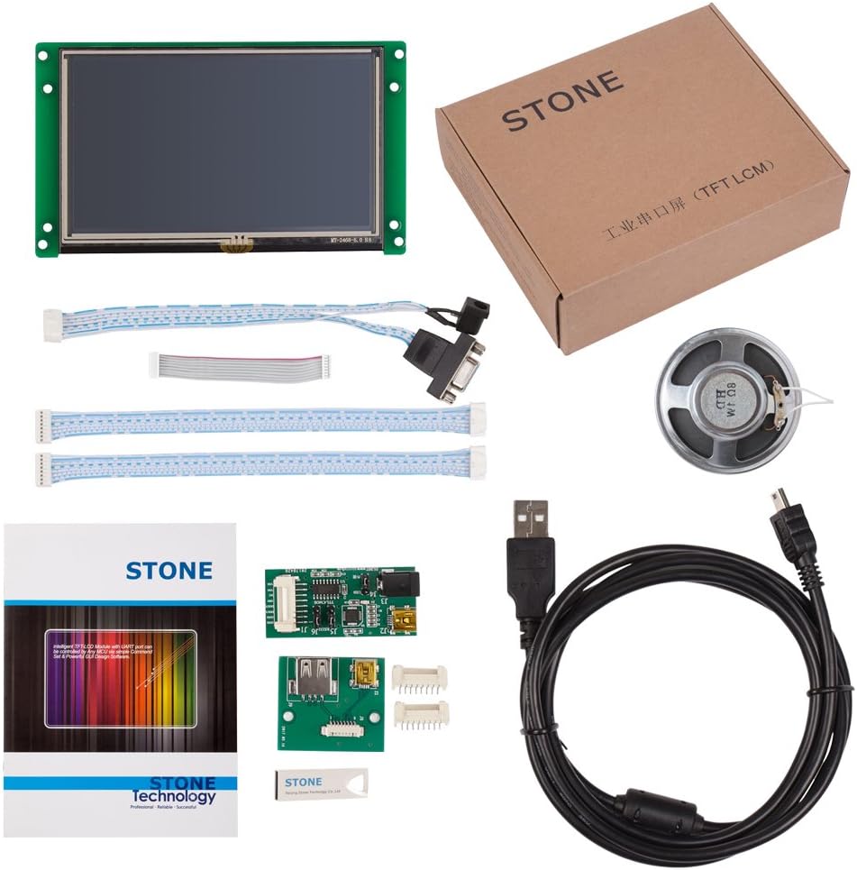 SCBRHMI Inteligente 5 pulgadas TFT LCD módulo HMI pantalla táctil con programa + USB para Arduino ESP32 ESP8266 STM32 Mega UNO RPI soporte vídeo