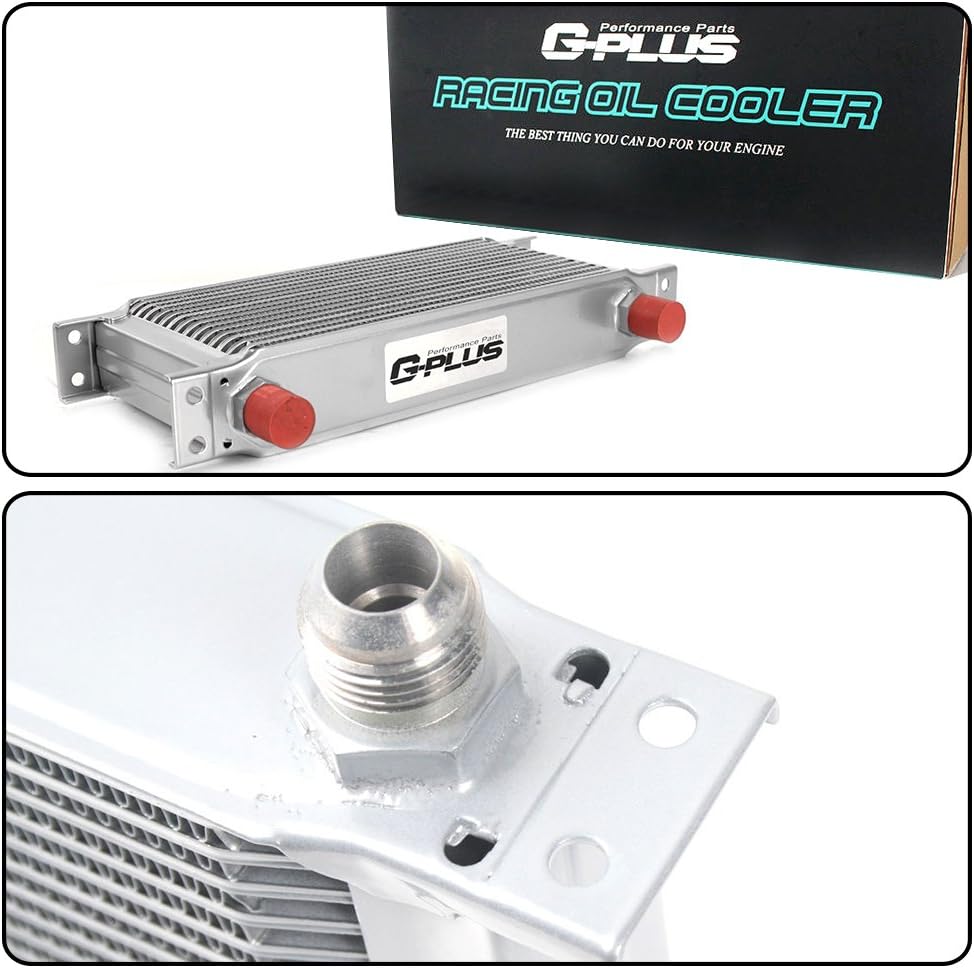 G-PLUS 7 hileras AN10-10AN universal que compite con el refrigerador de aceite de aluminio de la transmisión del motor