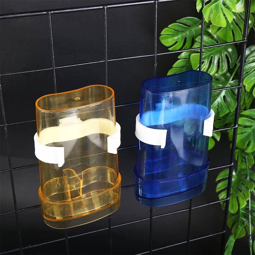 1 alimentador automático de agua, dispensador de comederos de agua para pájaros, contenedor de almacenamiento para bebedores, contenedor colgante de