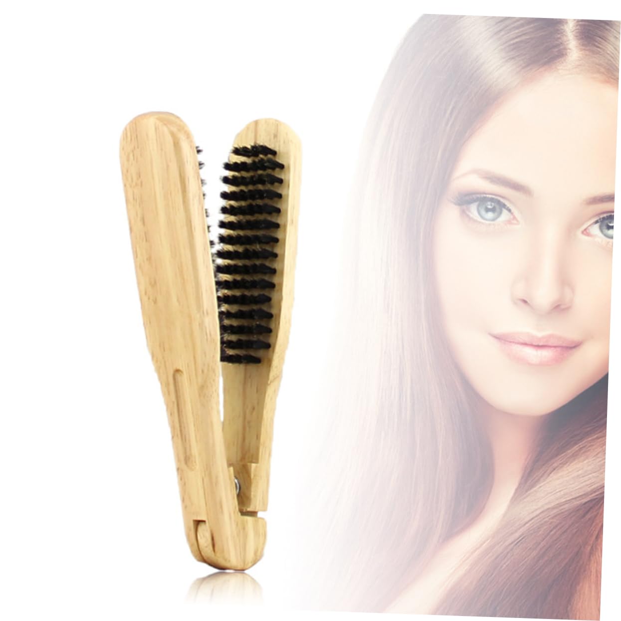 2 peines alisadores de cabello para mujer, pinza para el cabello, cepillo para enderezar el cabello, cepillo para enderezar el cabello, peine para