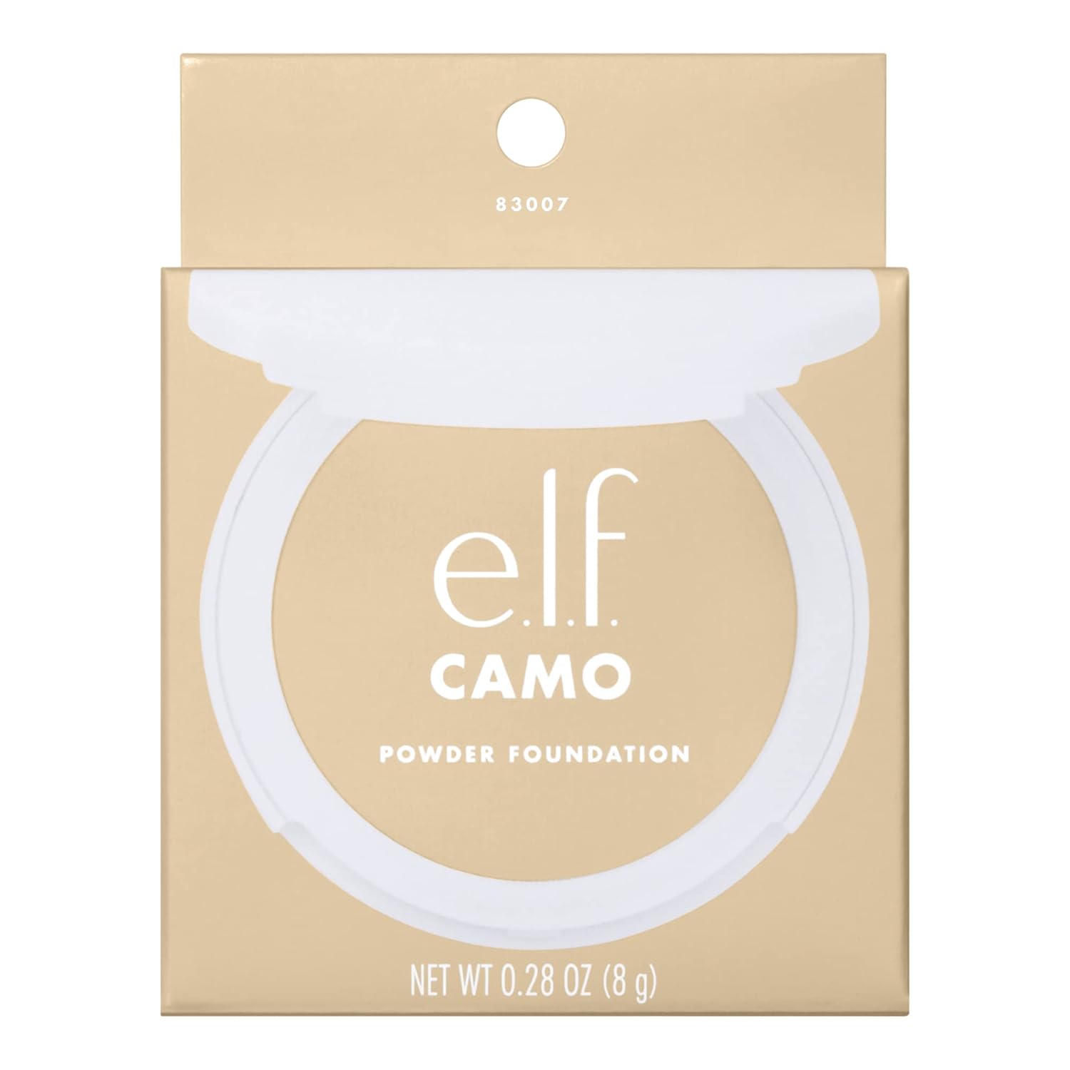 e.l.f. Base de maquillaje camuflada en polvo, ligera, con infusión de imprimación, para construir y de larga duración, cobertura media a completa,
