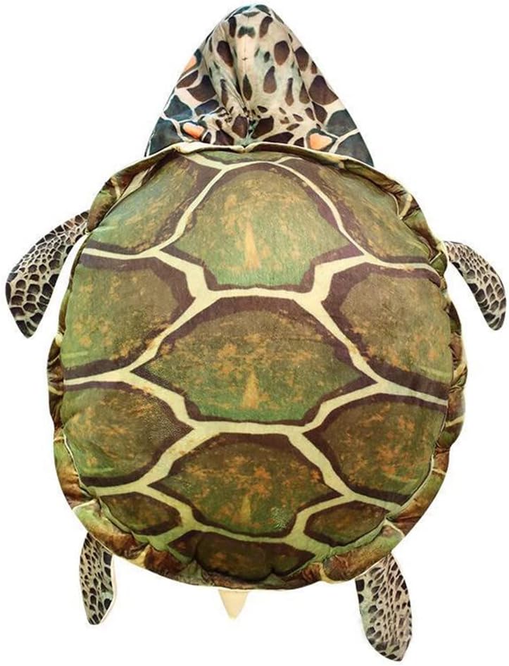 NUCGNEX Muñeca de peluche de tortuga gigante de concha de tortuga portátil