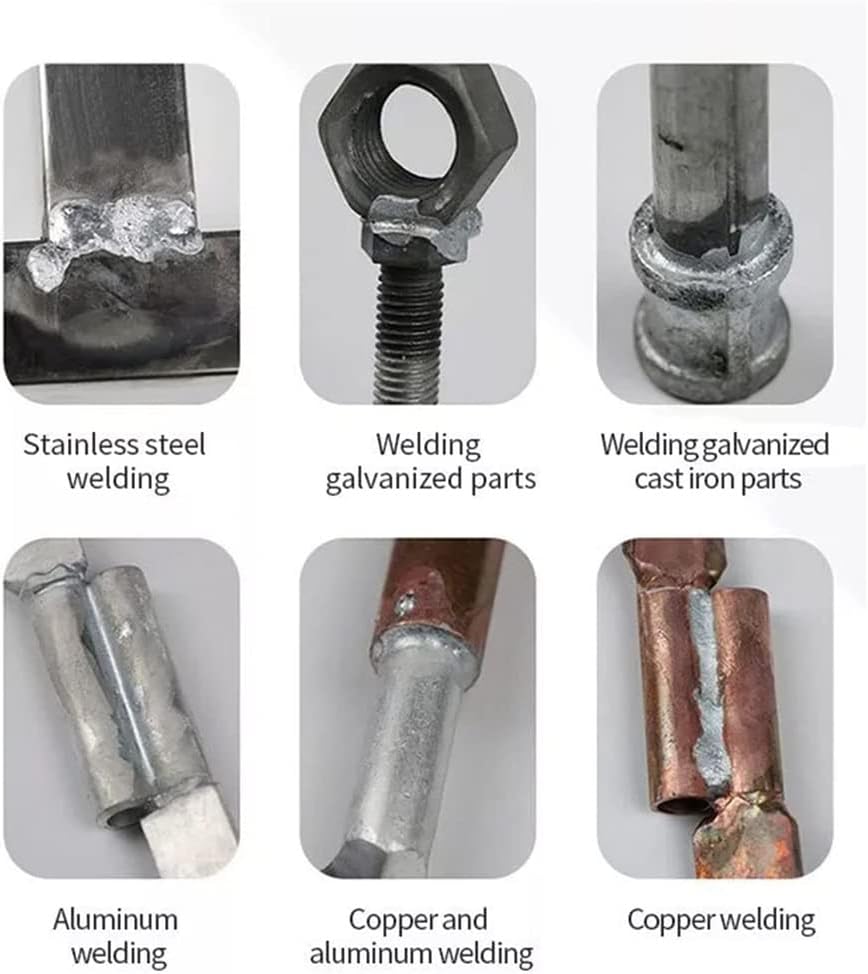 KCRPM 50100 unidades de alambre de soldadura de núcleo de fundente, alambre de soldadura universal de metal de 0.063 in, varillas de núcleo de flujo