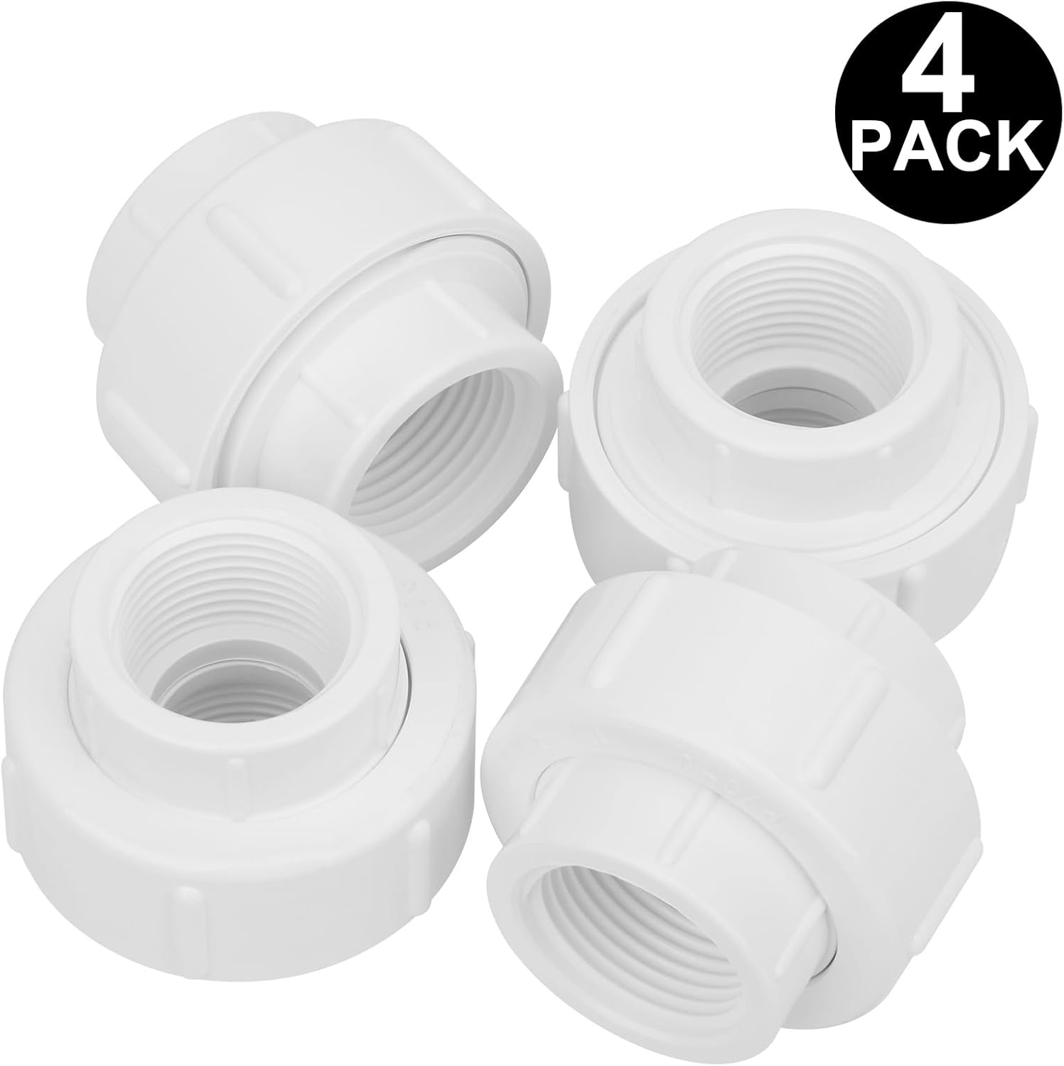 Adaptador de acoplamiento hembra de unión de PVC roscado hembra de 1 pulgada (hembra x hembra) Adaptador de acoplamiento de unión hembra FNPT de 1