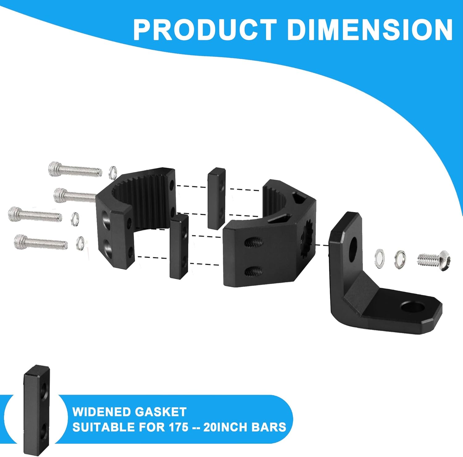 UTV Whip Light Mount SXS – Soporte de montaje de barra de luz ajustable de 360, soporte de poste de bandera giratorio resistente, aleación de