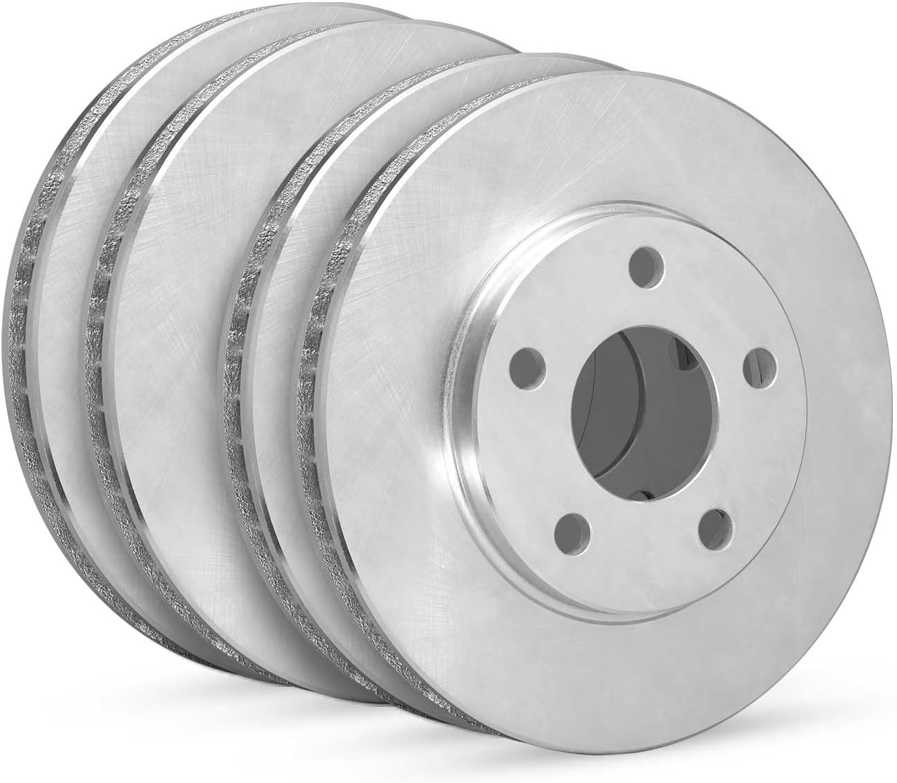 R1 Concepts Kit de rotor de freno trasero delantero  Rotores de freno, disco de freno, compatible con Daewoo Leganza 1999-2002