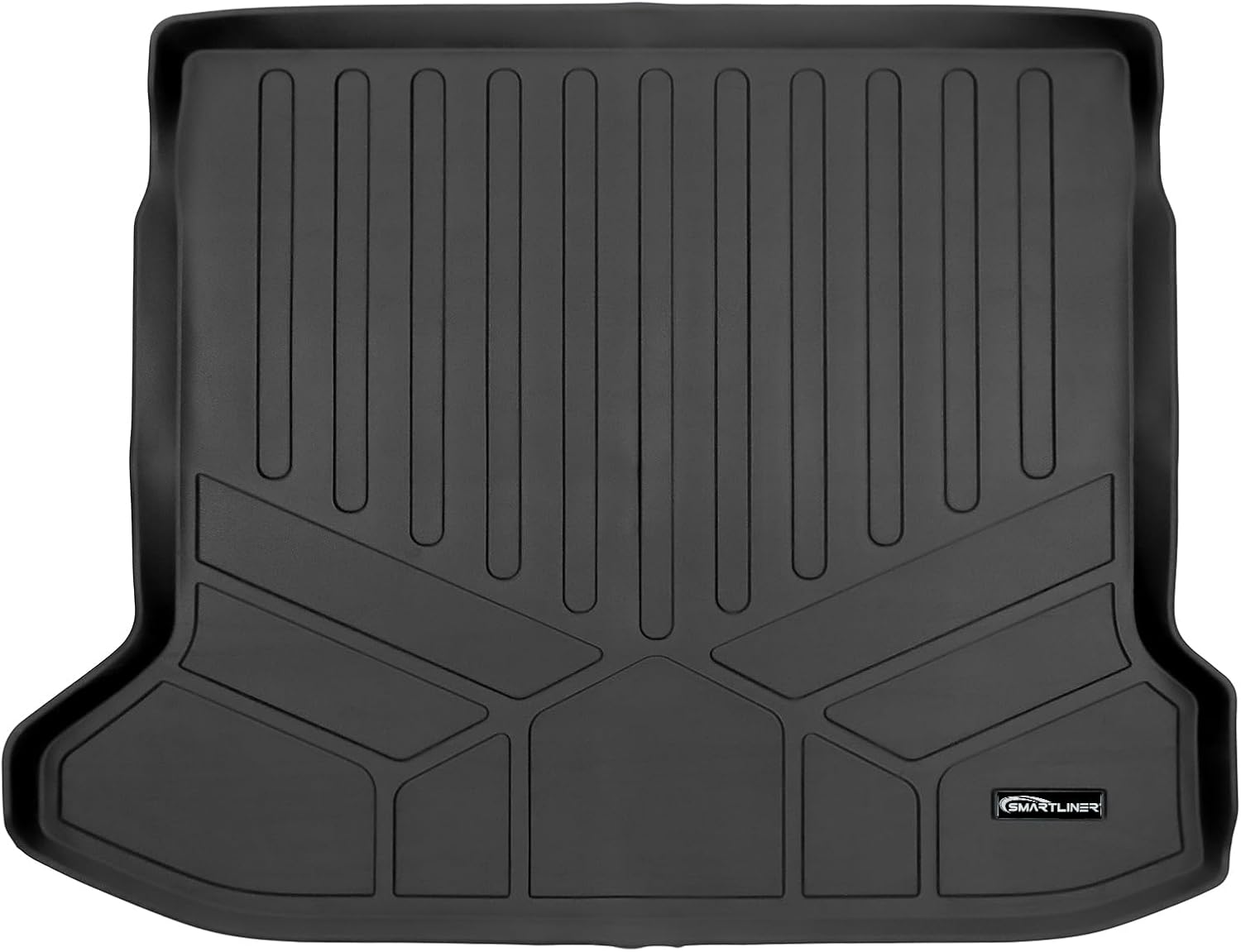 SMARTLINER Juego de alfombrillas y revestimiento de carga para todo tipo de clima, color negro, compatible con Hyundai IONIQ 5 2022-2024