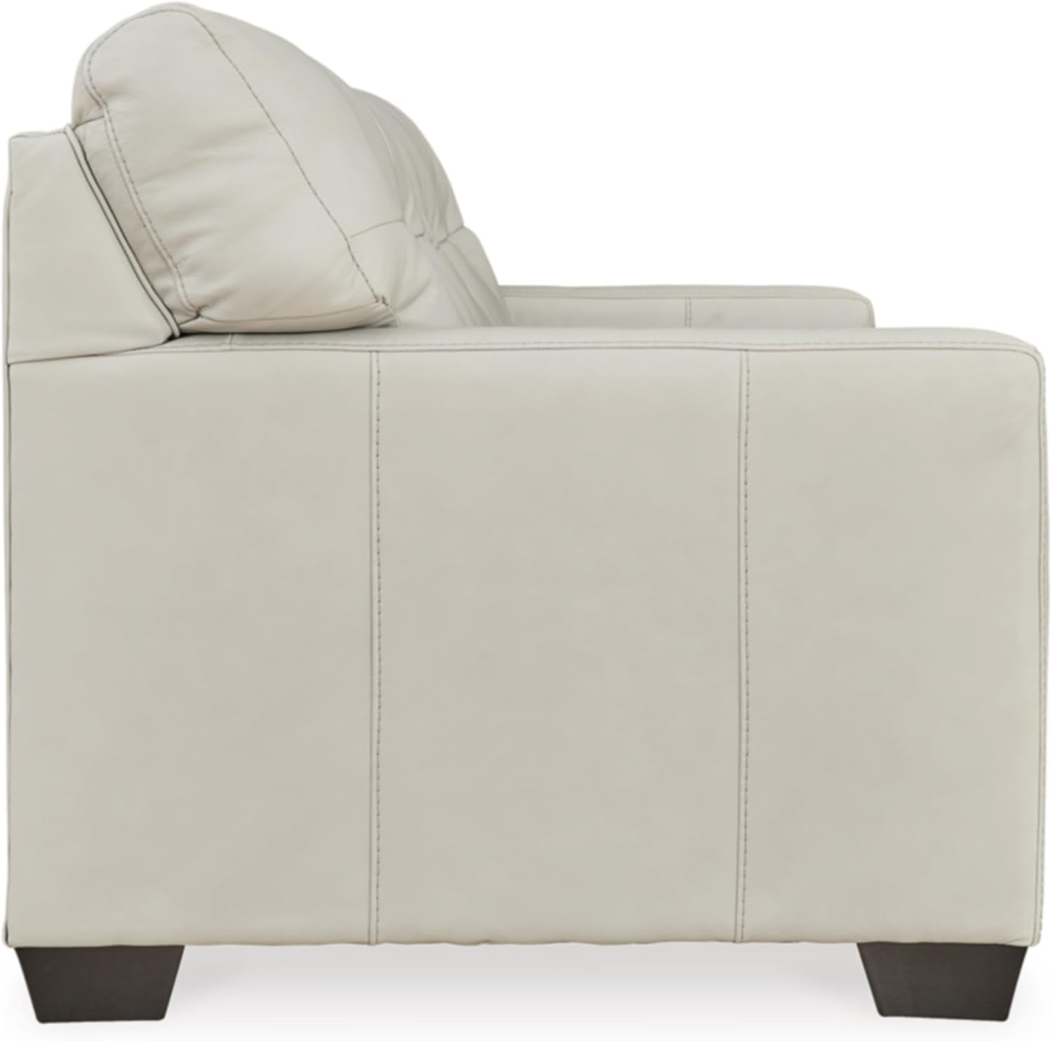 Signature Design by Ashley Belziani – Sofá cama moderno 2 en 1 de cuero copetudo con colchón plegable de espuma viscoelástica, tamaño matrimonial,