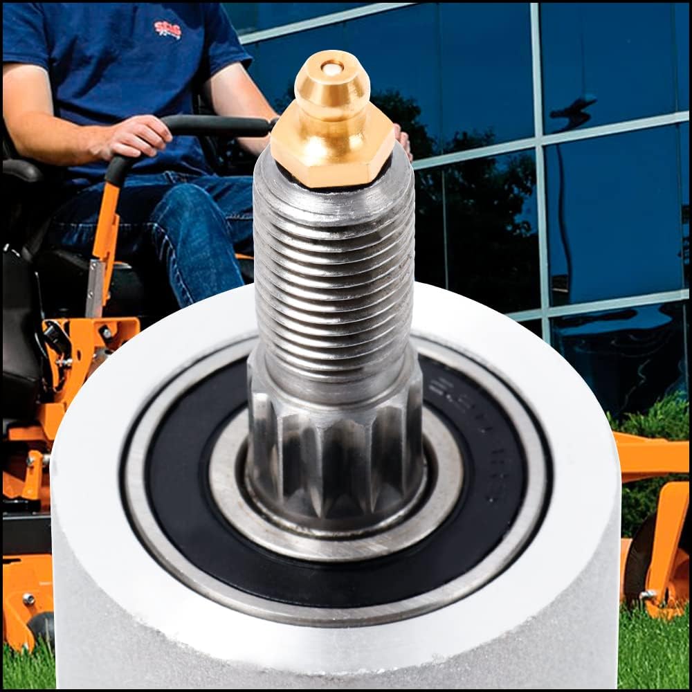 KOOTANS Paquete de 2 ensamblajes de husillo de cortacésped 187292 192870 para Husqvarna YTH22V46 YTH24V48 587820301 532187281 539112057 587125401