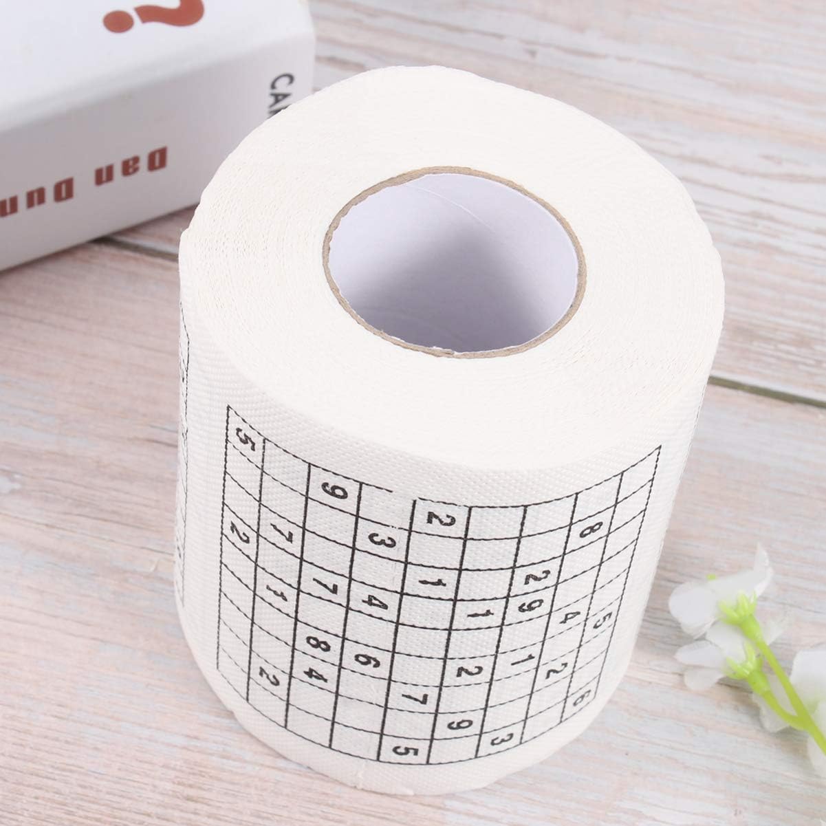 Impreso divertido papel Sudoku papel higiénico baño tejido