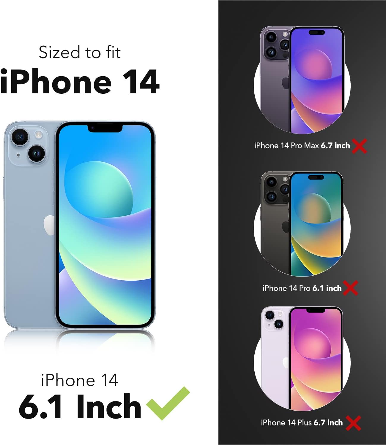 ZAGG Gear4 Milan Snap – Funda para Apple iPhone 14, D3O, protección contra caídas de hasta 13 pies (13.1 ft), compatible con carga inalámbrica,