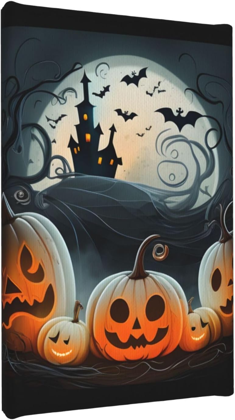 yvkew Lienzo decorativo para pared de Halloween, decoración del hogar, pinturas de arte abstracto, regalos, arte moderno, decoración para oficina,