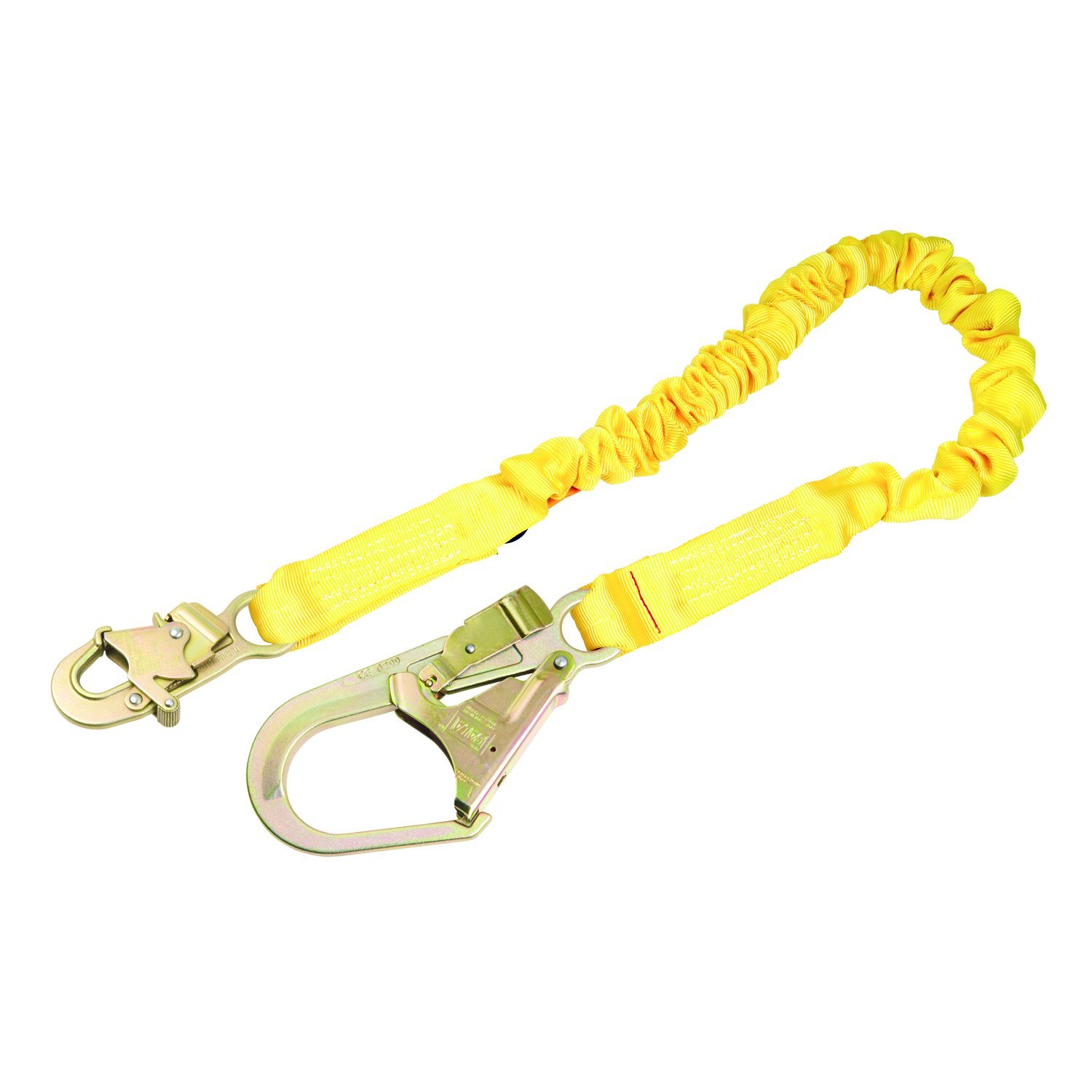 3M DBI-SALA Shockwave 2, 1244321 Cordón de absorción de golpes, malla tubular, gancho de acero para barras de refuerzo en el extremo de la pierna,