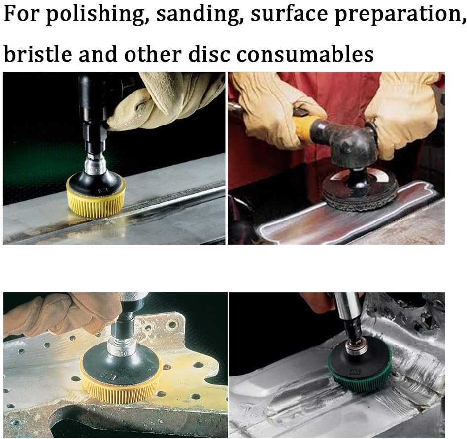 OSGP – Soporte para discos de lijado de 2 pulgadas, vástago de disco de bloqueo de rollo para pulido, lijado, preparación de superficies, vástago de