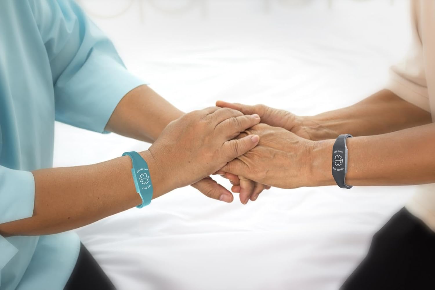 Elite II USB Plus pulsera médica impermeable pulsera de silicona 2GB unidad flash impermeable, incluye 10 líneas de grabado láser personalizado,