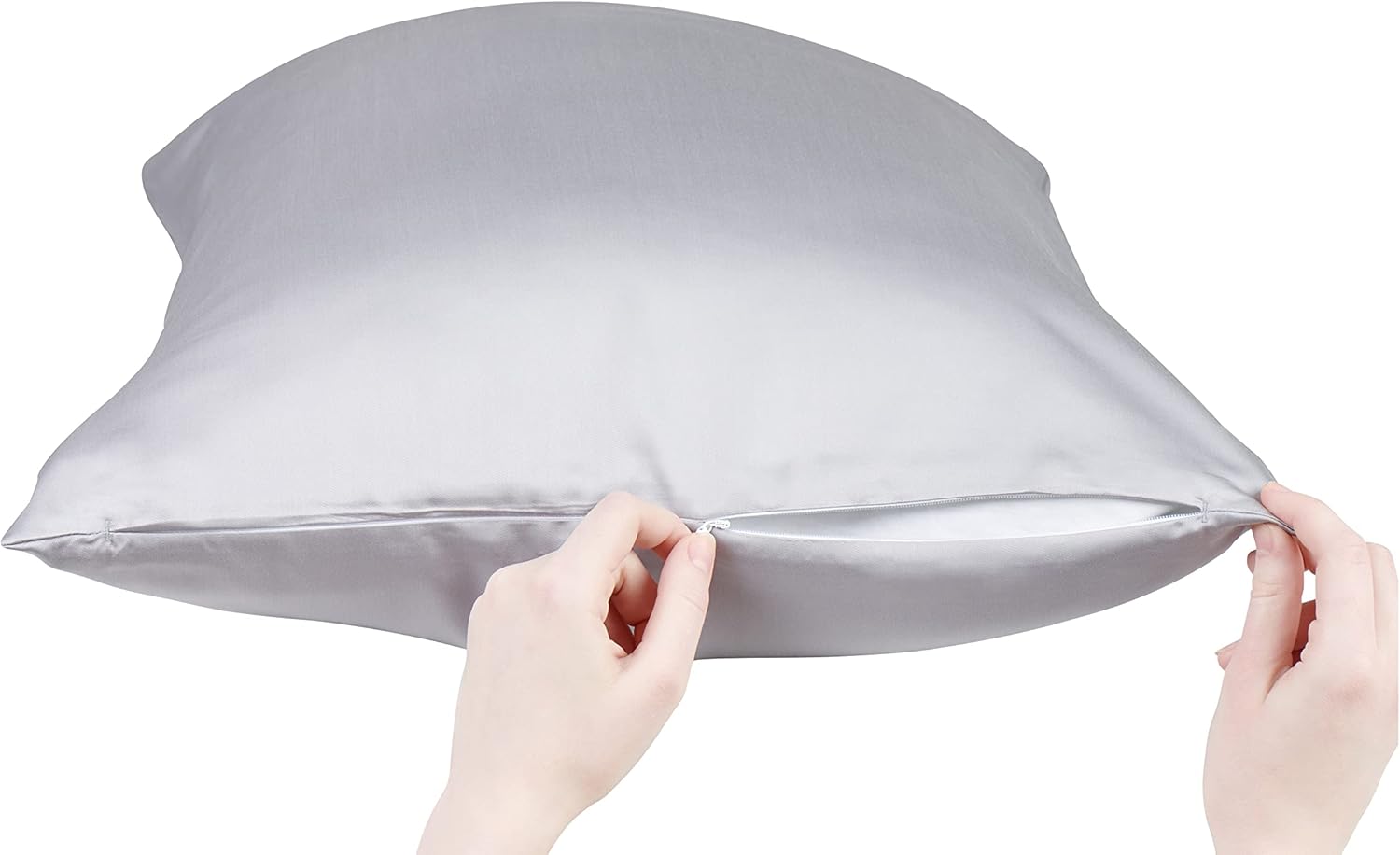 Funda de almohada para piel propensa al acné, funda de almohada con infusión de cobre antiacné, 1 unidad, funda de almohada Vegan Silk probada por