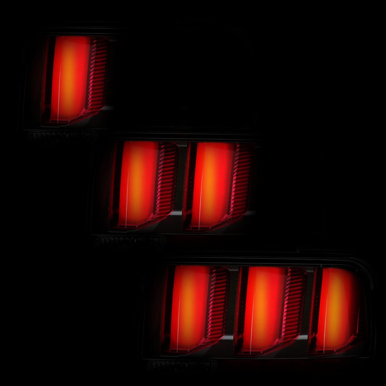 Conjunto de luz trasera ahumada compatible con Mustang 2005 2006 2007 2008 2009, lámparas LED de señal secuencial derecha e izquierda