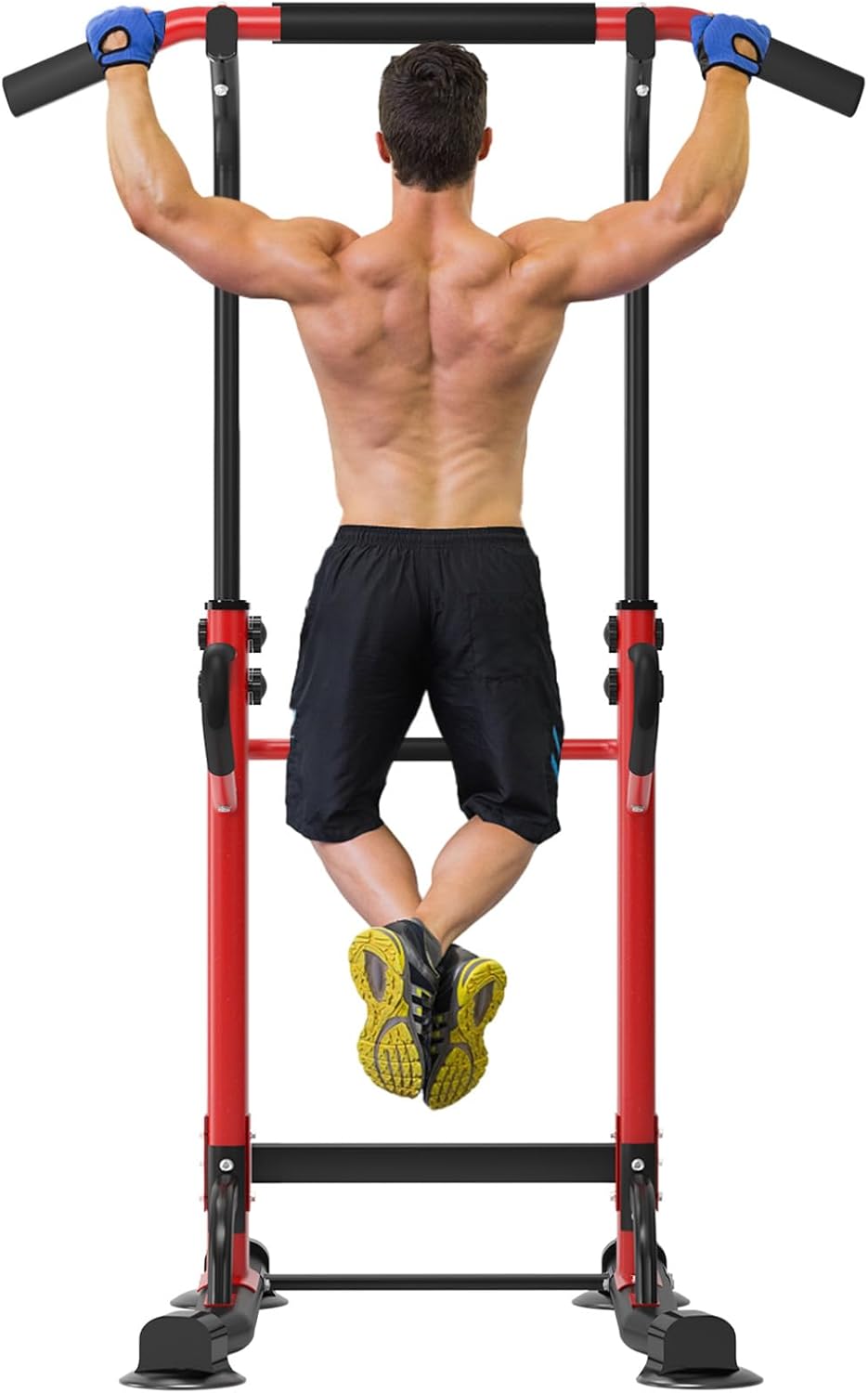 soges Power Tower Adjustable Height Pull Up & Dip Station Multi-Function Home Strength Training Fitness Workout Station