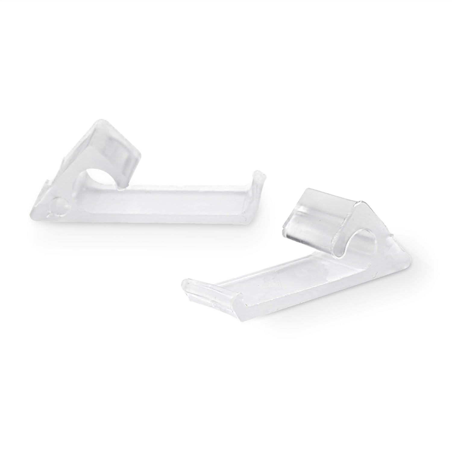 Clips laterales horizontales de nailon para montaje de cables coaxiales (RG6 RG59), clips a presión para colgar y organizar cables, color blanco,