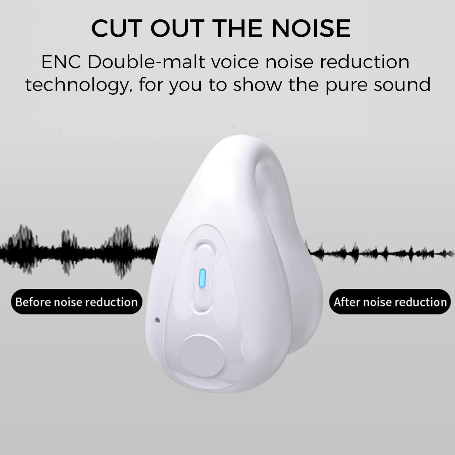 Auriculares inalámbricos con clip de conducción ósea, Bluetooth 5.3, hasta 18 horas de reproducción, batería de 350 mAh, ligeros, auriculares