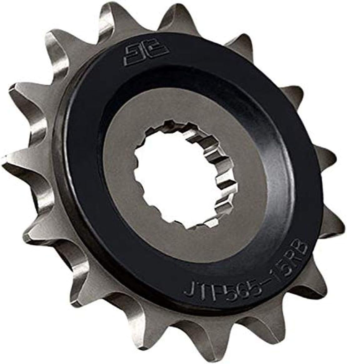 JT Sprockets JTF1381.15RB Piñón de contraeje delantero acolchado de goma de 15 dientes, individual