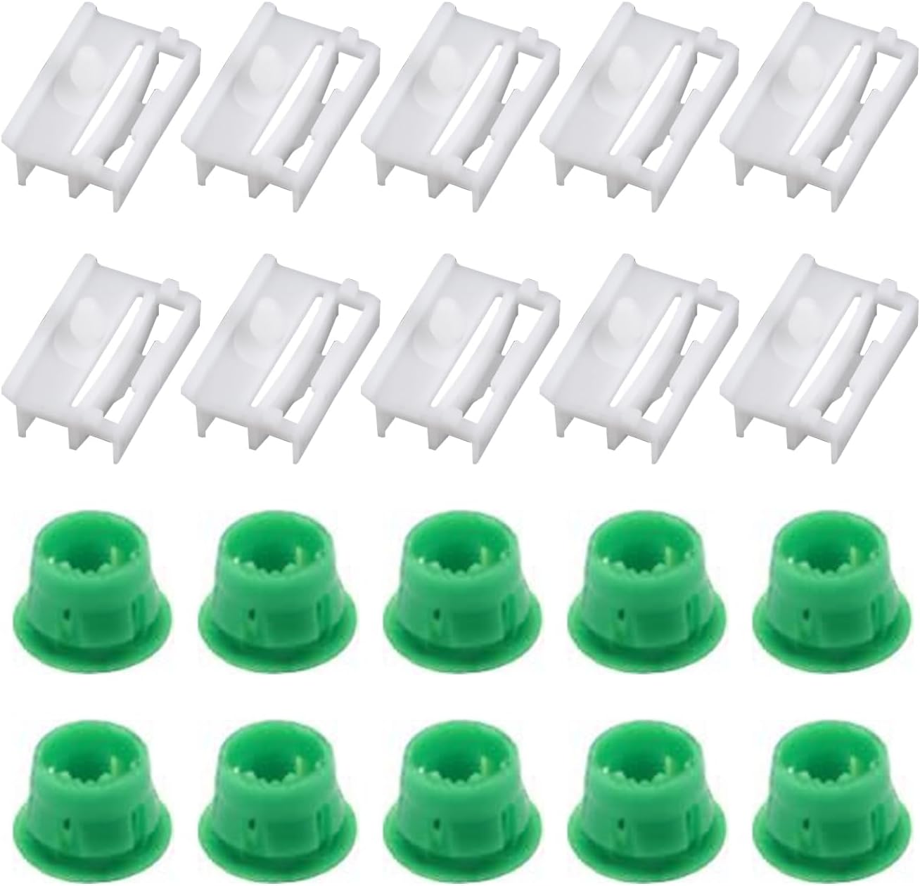 Jawmoy 20 piezas de clips de sujeción para faldón de umbral de automóvil, placa basculante para faldón lateral de repuesto 51711932996 51718184574,