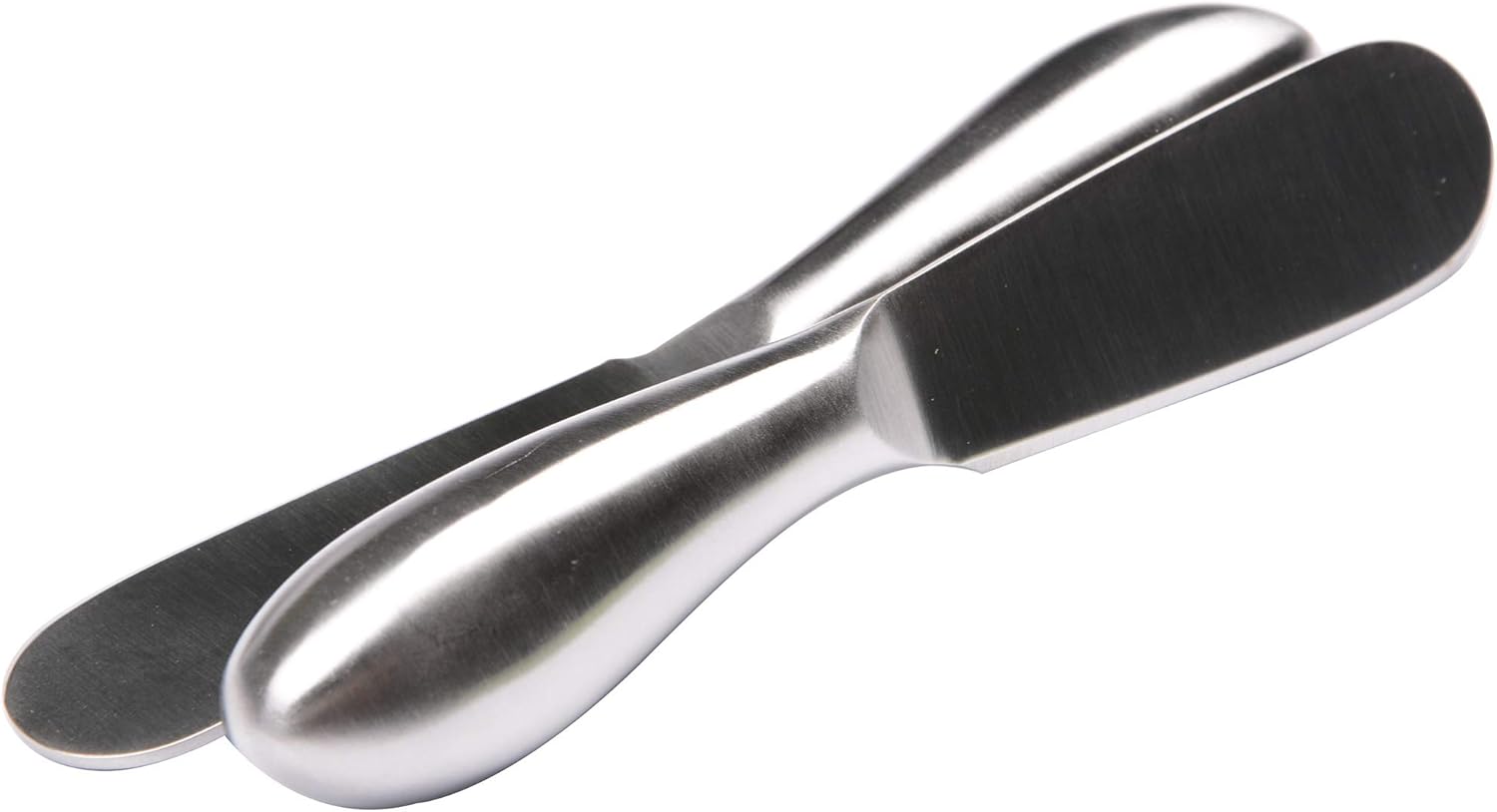 Cuchillos multiuso para esparcir quesos y mantequilla de acero inoxidable (2 piezas)