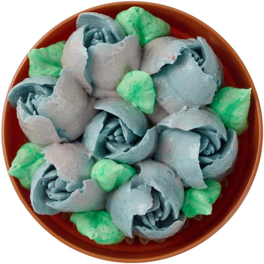 Restaurantware Pastry Tek – Punta de tubería rusa, 1 punta para decoración de pastel de rosas, #8, resistente a la corrosión, punta de decoración de