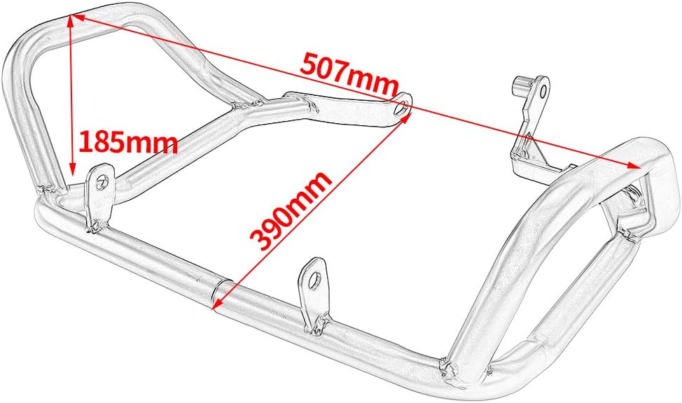 Motorcycle CB500X Accessories 19-23, Steel Highway Crash Bar Stunt Bars Engine Guard Bumper Body Frame Falling Protector Kit Upper Lower for CB 500