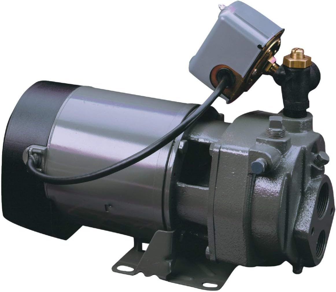 Star Bomba de chorro convertible de hierro fundido JHU10 de 1 HP para pozos poco profundos o profundos, fabricada en los Estados Unidos con la