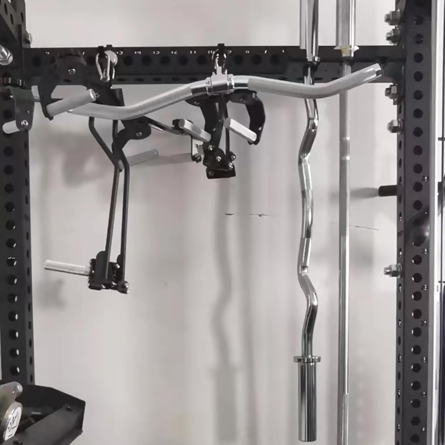 4 piezas de gancho de almacenamiento para sentadillas, accesorios de almacenamiento para barra de barra, accesorios de almacenamiento para rack de