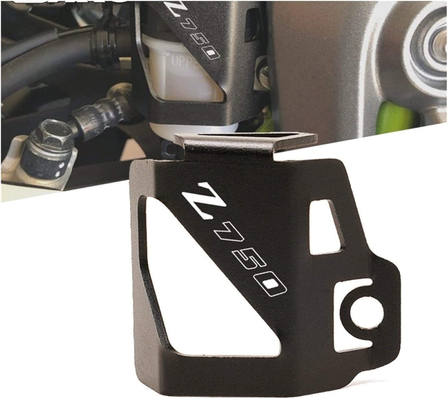 LCCDZ – Protector de depósito de líquido trasero de motocicleta compatible con Kawasaki Z900 Z 900 2017-2022 (color Z900 negro)