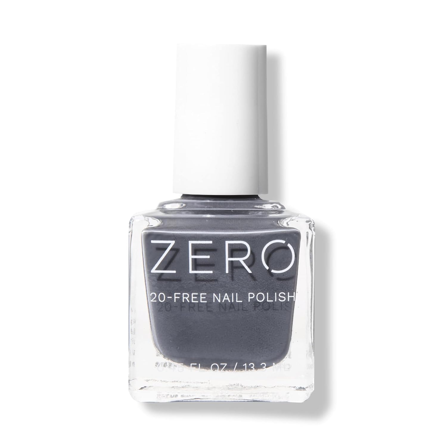 100% PURE Zero 20 – Esmalte de uñas libre de grafito de larga duración, transpirable, color vibrante, menos 20 ingredientes tóxicos comunes, gris