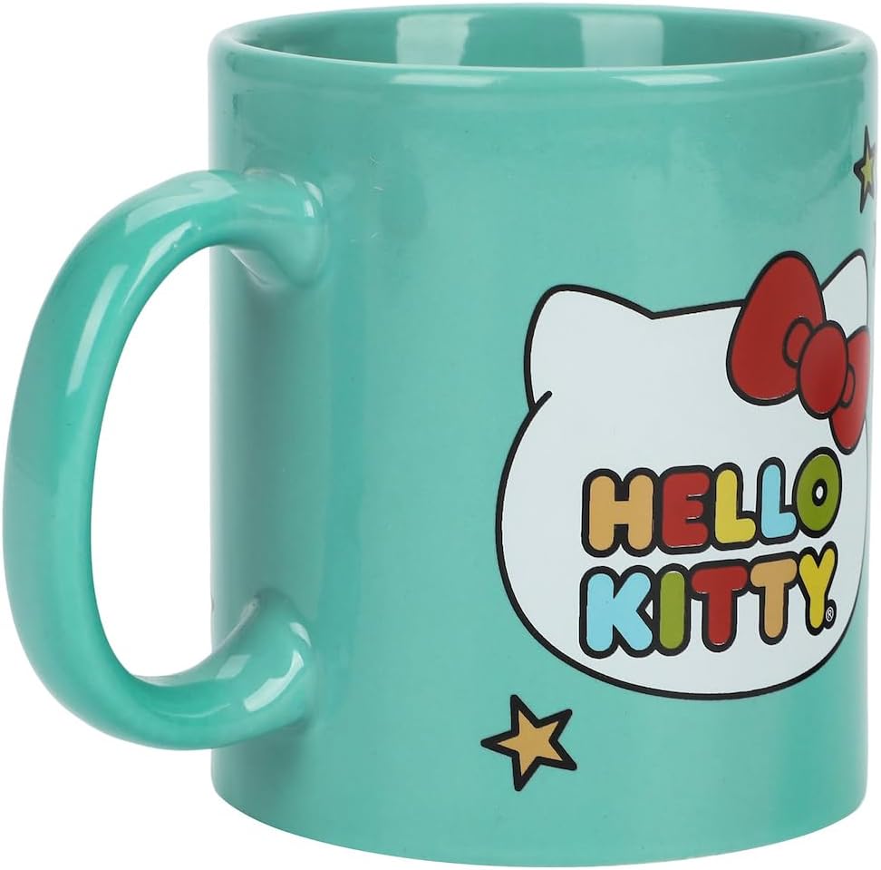 Bioworld Hello Kitty Stars – Juego de 2 tazas de cerámica de 16 onzas