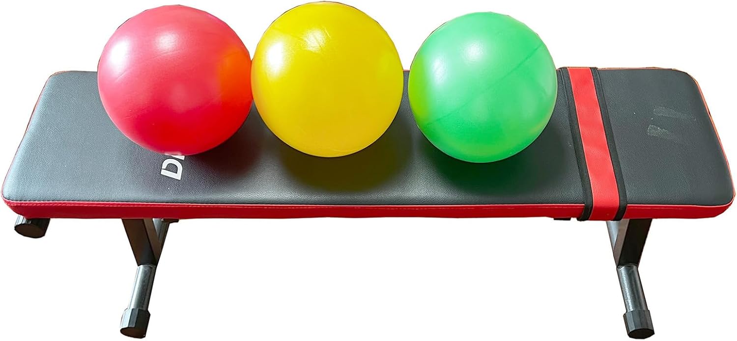 3 pelotas pequeñas de yoga de 9 pulgadas, pequeñas bolas de ejercicio, bolas de estabilidad, bolas suizas, pequeñas bolas de pilates con bomba, 9.8