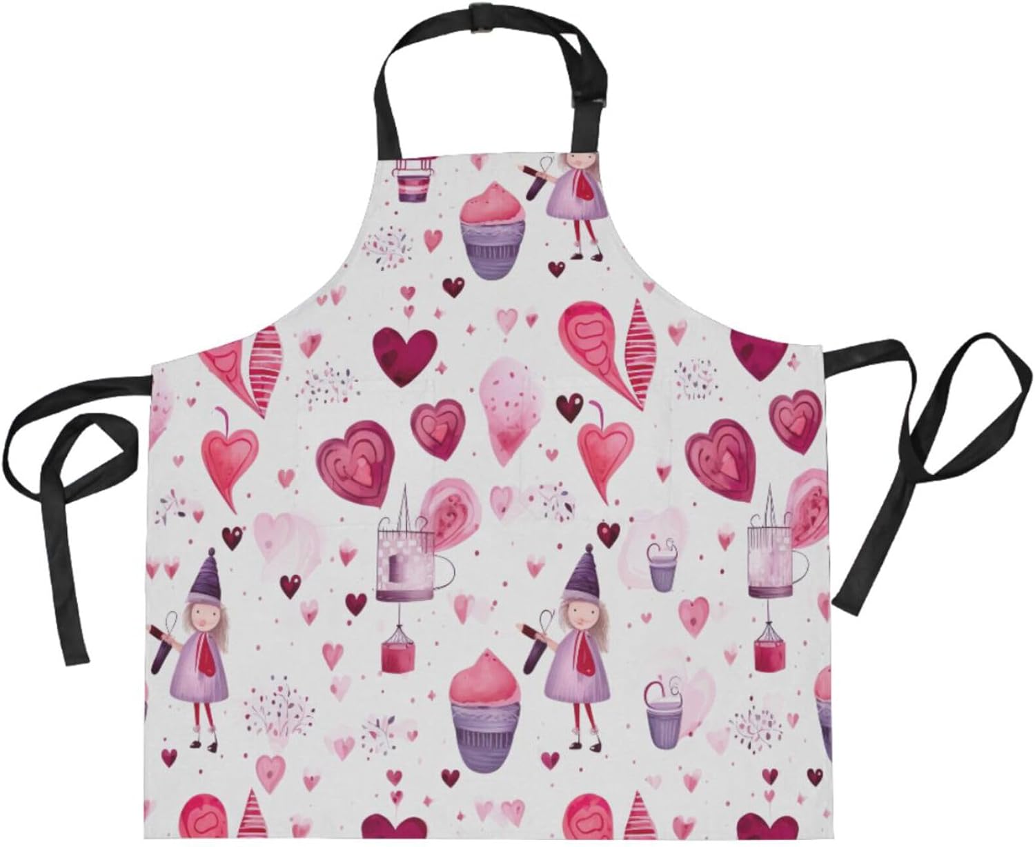 RPLIFE Delantal de cocina ultramarino resistente al agua, delantal de herramientas de barbacoa, delantal de bolsillo con babero, delantal de estilo