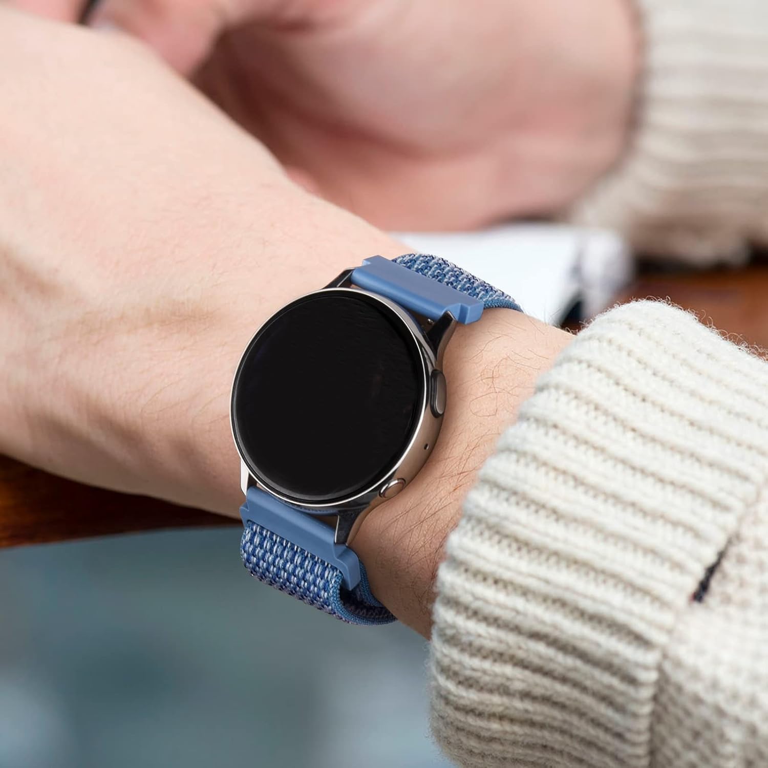 Paquete de 2 correas para Garmin Venu  Venu 2 Plus  Venu Sq Watch Band para mujeres y hombres, correa de repuesto ajustable de nailon suave para