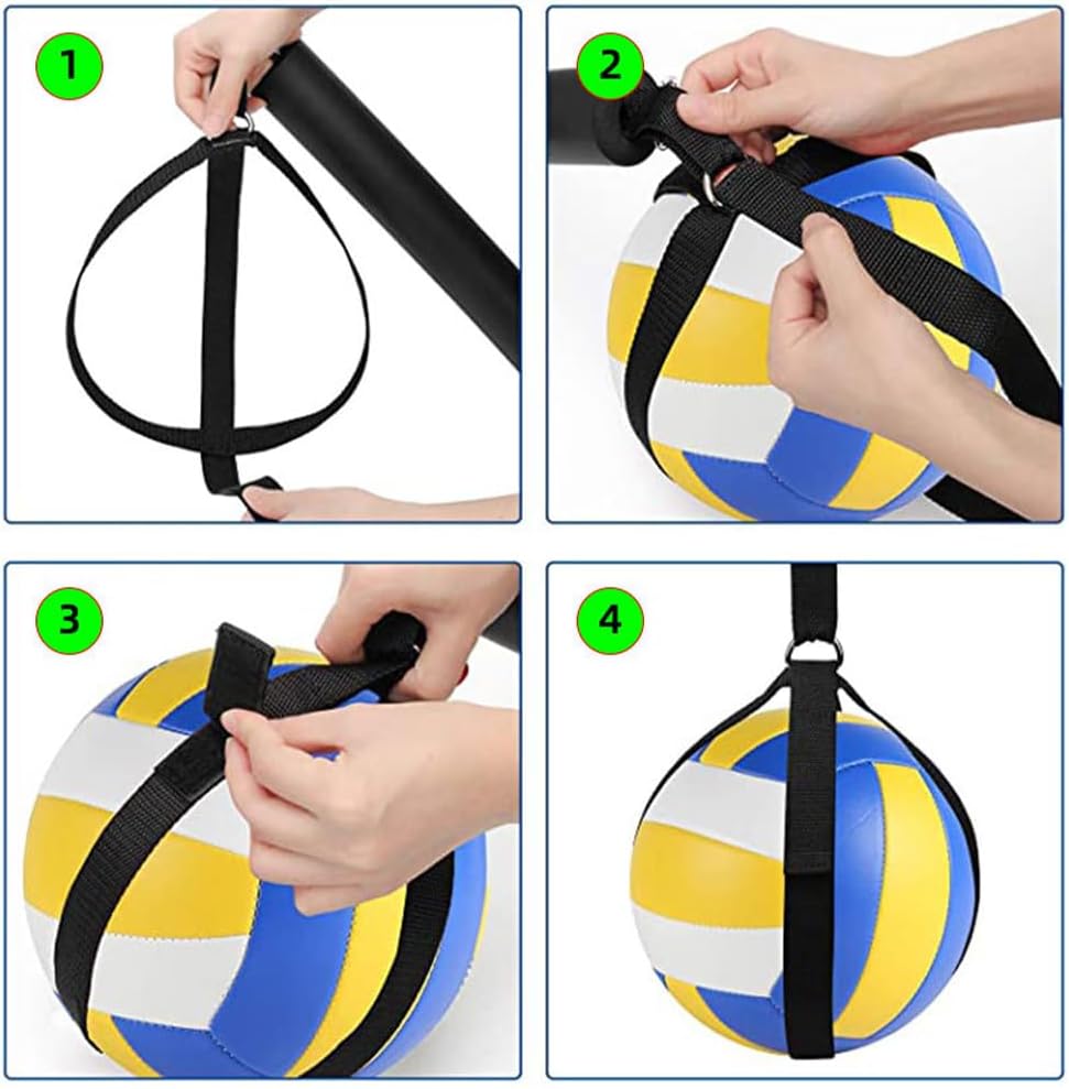 Tobefore Entrenador de picos de voleibol, sistema de entrenamiento de púas de voleibol para aro de baloncesto, entrenamiento mejora el servicio,
