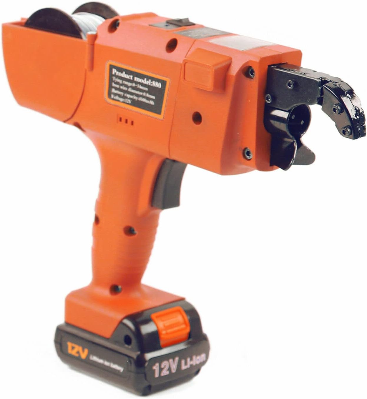 Máquina de atar de barras de refuerzo de 0.3 a 1.33 pulgadas, herramienta automática de mano, barra de acero, herramienta de amarre de barras de