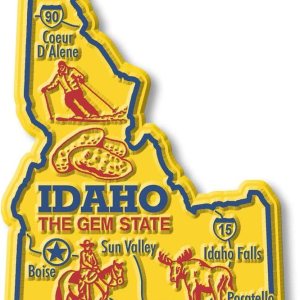 Idaho Giant State Magnet de Classic Magnets, 2.9 x 4.4 pulgadas, recuerdos coleccionables fabricados en los Estados Unidos Idaho Giant State Magnet de Classic Magnets, 2.9 x 4.4 pulgadas, recuerdos coleccionables fabricados en los Estados Unidos