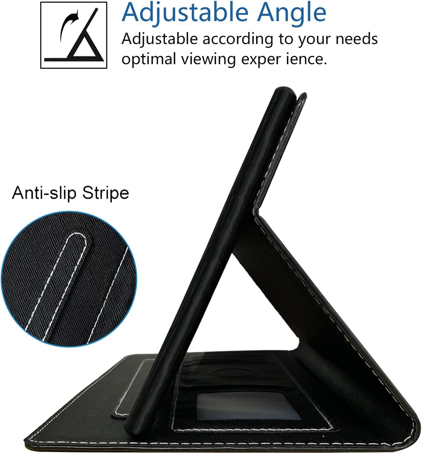 FQTBCEARI Case for All-New Kindle Fire 7 Tablet (7″, 12th Generation, 2022 Release), Slim PU Leather Cover with Card Slot & Pencil Holder, Bible