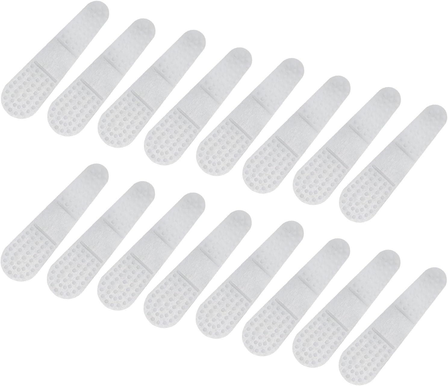 uxcell 25 tiras adhesivas de silicona antideslizantes para colgar ropa para perchas de madera y plástico, transparentes (2.95 x 0.79 pulgadas)