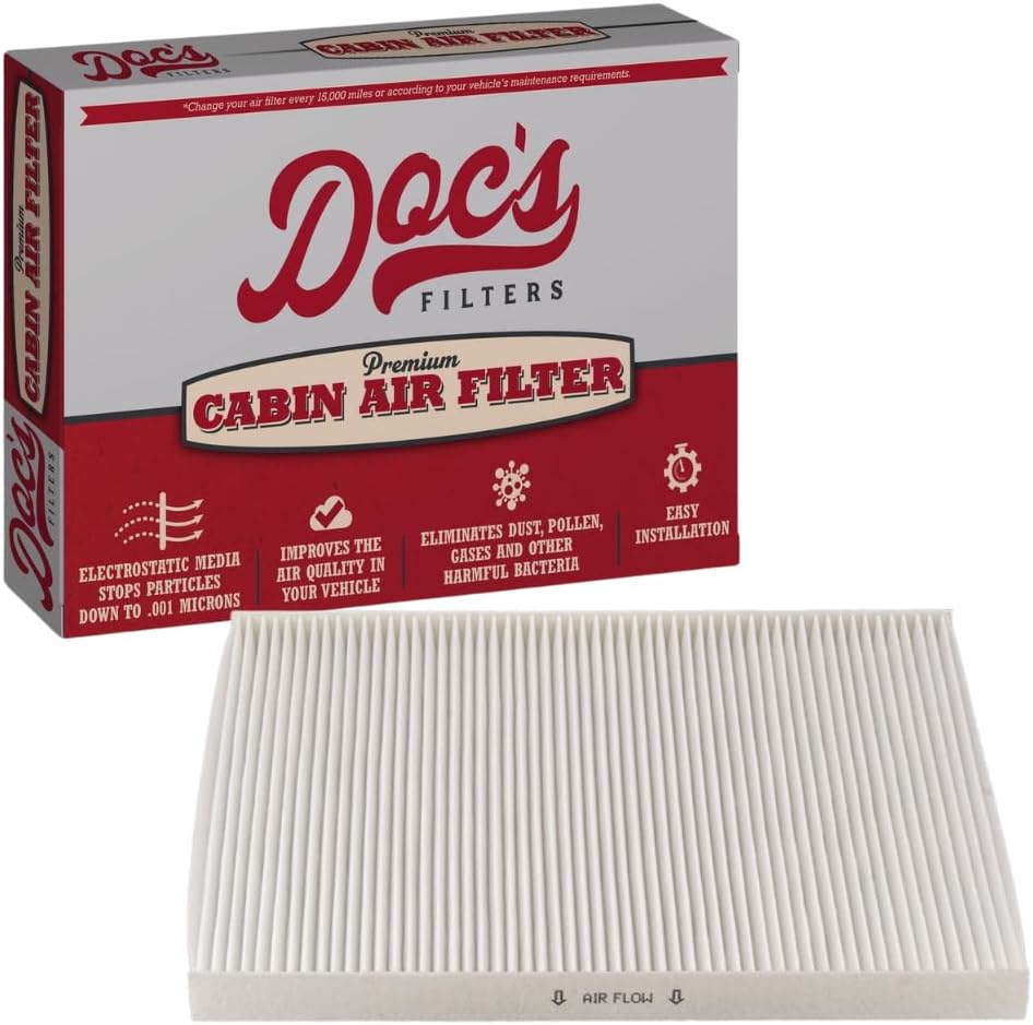 Doc’s Filters Filtro de aire de cabina DC3978  Compatible con Nissan Altima 2013-2018, MaximaMurano 2016-2022, Pathfinder 2013-2020, Infiniti QX60