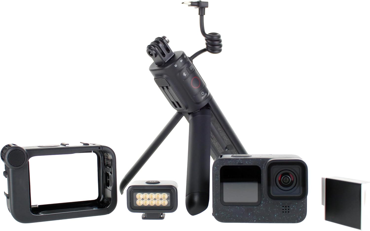 Go Pro HERO12 Black Creator Edition – Incluye Volta (agarre de batería, trípode, control remoto), Media Mod, Light Mod, cámara de acción impermeable