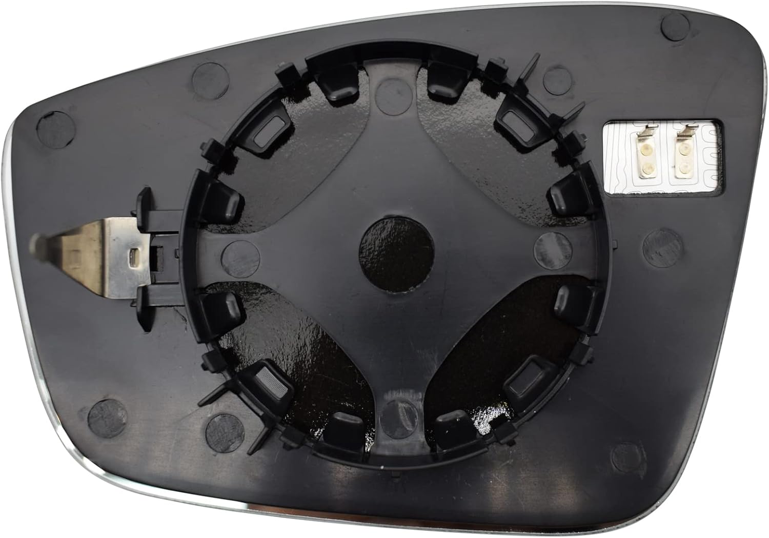 AUTOXBERT Espejo lateral del pasajero calentado para Passat Jetta Beetle 2011 2012 2013 2014 2015 2016 2017 2018 con placa de respaldo