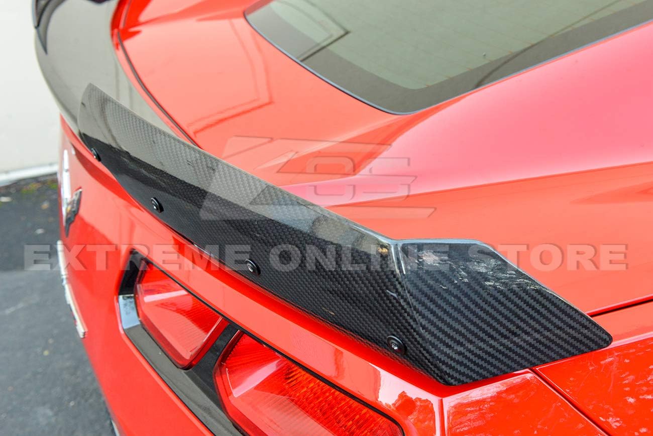 Extreme Online Store Repuesto para todos los modelos Chevrolet Corvette C7 2014-2019  Z06 Z07 Stage 2 Style Rear Trunk Lid Wing Spoiler (fibra de
